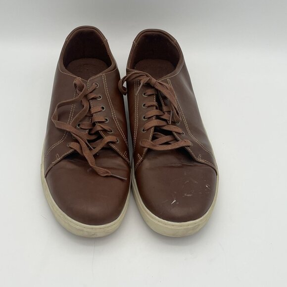 American Eagle Brown Faux Leather Mens Sneakers Size 14 Casual Shoes - Picture 4 of 6
